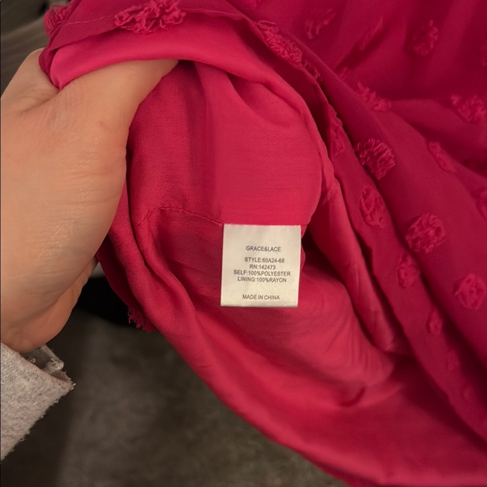 Pink Ruffle Sleeveless Dress - Picture 6 of 7